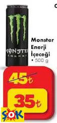 MONSTER ENERJİ İÇECEĞİ 500 G MONSTER ENERJİ İÇECEĞİ 500 G